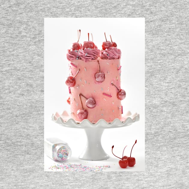 Pink Cherry Birthday Cake by NewburyBoutique